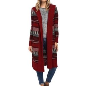 BB Dakota Kaiden Knit Hooded Maxi Cardigan